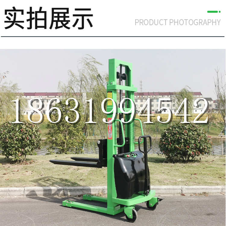 牡丹区电动叉车堆高车液压铲车电瓶1吨2吨站驾步行式小型全自动叉车